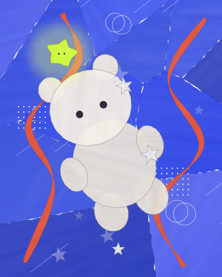 リボンと星の夜