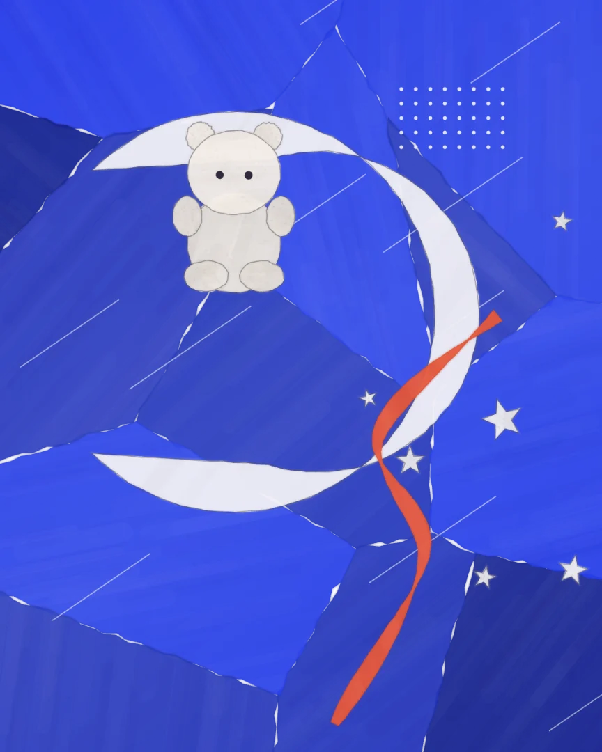 夜空の大きな月